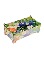 Шкатулка дерево Цветы 3 (17х9х6) (1381840)