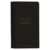 Блокнот 130*210 48л лин. "Flora", черный, карт.обл., скрепка, микротекстурирование, ламинация, тиснение золотой фольгой