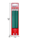 Карандаши чернографитные с ластиком, GoodMark, 6 штук - 2