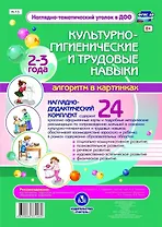 Наглядно-дидактический комплект. Культурно-гигиенические и трудовые навыки. Алгоритм в картинках. 24 карты. 2-3 года