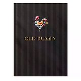Книга для записей А5 128л кл. "OLD RUSSIA. Black" интеграл.перепл., матов.ламин., тисн.фольгой
