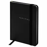 Записная книжка А6 96л кл. "Minimal" тв.обложка, резинка