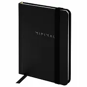 Записная книжка А6 96л кл. "Minimal" тв.обложка, резинка