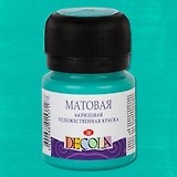 Краска акриловая мята 20мл "Декола" матовая, ЗХК