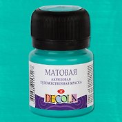 Краска акриловая мята 20мл "Декола" матовая, ЗХК