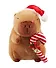 Мягкая игрушка Капибара в новогоднем колпачке (23см) (12-Shendang-CR04) - 0