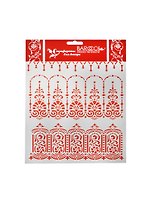 Трафарет пластик многоразовый ПВХ Бордюр Классицизм (Л-110) (20х25см)