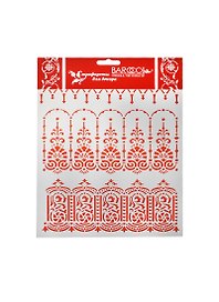 Трафарет пластик многоразовый ПВХ Бордюр Классицизм (Л-110) (20х25см)