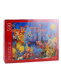 Пазл РЫЖИЙ КОТ 500 эл. 50*34,5см. Подводный мир