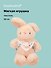 Мягкая игрушка Зайчик с бантиками (бежевый) (30см) (12-20251028-86L) - 0