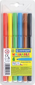 Фломастеры Centropen, 6 цветов