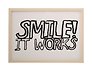 Фоторамка 21*30 "Smile! It works" светлое дерево