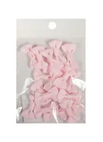 Бантики пришив. из ткани светло-розовые (3 см) (20шт) (пакет) (11-01055-QZ-02-6)