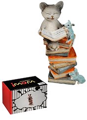 Фигурка  Кошка с мышкой (8,5х6,5х15) (450-524)