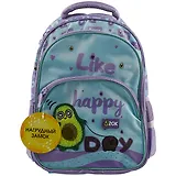 Рюкзак "СЧАСТЛИВЫЙ АВОКАДО" 3отд., 41*29*16см, полиэстер, светоотраж.эл-ты, 3 кармана