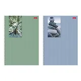 Тетрадь А4 80 листов, клетка, "Прикосновение к природе", в ассортименте