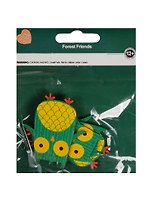 Фигурки для скрапбукинга на подложке в пакете, 4 шт, сова (11-24942-J3)