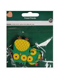 Фигурки для скрапбукинга на подложке в пакете, 4 шт, сова (11-24942-J3)