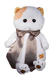 Мягкая игрушка Ли-Ли с атласным коричневым бантом (27 см) (LK27-003)