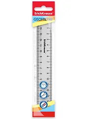 Линейка 15см "Clear" прозр., подвес, ErichKrause