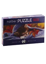 Пазл HATBER Premium 500 эл. 665х230мм.Панорама-Котенок