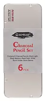 Карандаши угольные 06шт , мет.кор., ACMELIAE