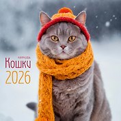 Календарь 2026г 320*320 "Кошки" настенный, на спирали