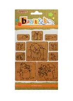 Набор пробковых стикеров Басик 1 (SCB341307) (10шт) (упаковка)