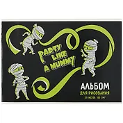 Альбом для рисования Феникс+, "Зелёные человечки", А4, 12 листов