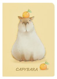 Записная книжка «Чувиляева. Capybara» А7, 30 листов в клетку, сшивка, Be positive