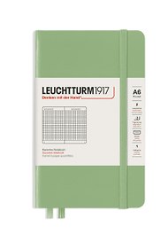 Записная книжка «Classic» А6, 93 листов в клетку, шалфей, Leuchtturm1917