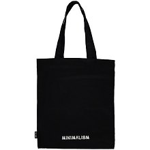Сумка-шоппер Minimalism черная, текстиль, 40*32 см.