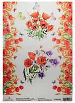 Декупажная карта Цветущий луг 2 21*30см