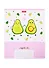 Тетрадь в клетку Hatber, "Веселые Авокадики", 12 листов, в ассортименте - 0