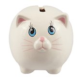 Мини-Копилка в подарочной упаковке Котик (керамика) (7,5х6) (ПВХ бокс) (12-07069-Y002) - 1