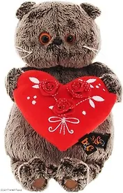 Игрушка мягкая Budi Basa, Басик с красным сердечком