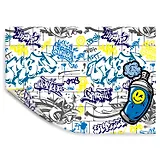 Клеенка для уроков труда "ГРАФФИТИ" 500*700мм, ПВХ 130мкм, подвес