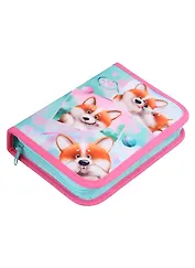 Пенал 1отд. "Чудо-Корги" 20*14, с 2-мя откид. планками