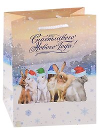 Пакет А5 22*18*10 "Счастливого Нового Года!" Новый год, бум.мат.