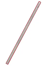 Линейка 100 см, металлическая, Brauberg