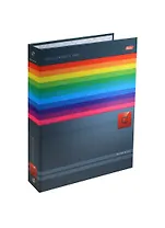 Папка-обложка для тетради со сменными блоками "Colored Line", 4 кольца, Hatber