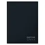 Книга для записей А5+ 96л кл. "Onyx" интеграл.перепл., матов.ламин., выб.лак.