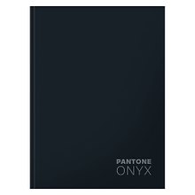 Книга для записей А5+ 96л кл. "Onyx" интеграл.перепл., матов.ламин., выб.лак.