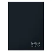 Книга для записей А5+ 96л кл. "Onyx" интеграл.перепл., матов.ламин., выб.лак.