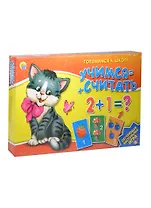 НИ Готовимся к школе Учимся считать (ИН-8014) (Рыжий кот) (коробка)