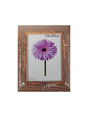 Фоторамка деревянная 15*20 "Gloria" орех с белой патиной, 100 рамок