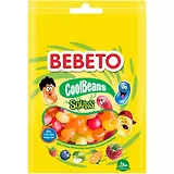 Мармелад BEBETO, COOL BEANS SOUR MIX со вкусом яблока, апельсина, клубники, малины и черники, 60г