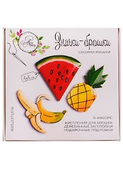 Набор для творчества, Арт-Узор, Значки-Брошки своими руками Фруктики 8*8*1,5см 2522627