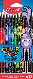 Карандаши цветные «Color'Peps Monster», Maped, 12 цветов