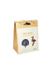 Набор для шитья игрушки «Павлин и фламинго», DIY Craft Kit
